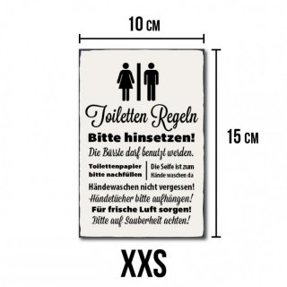 Toiletten Regeln - No. R1 XXS