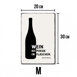 Wein ist Poesie in Flaschen #R2 M - 20 x 30 cm