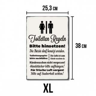 Toiletten Regeln - No. R1 XL