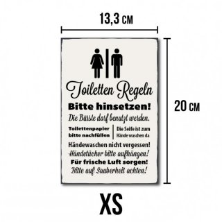 Toiletten Regeln - No. R1 XS